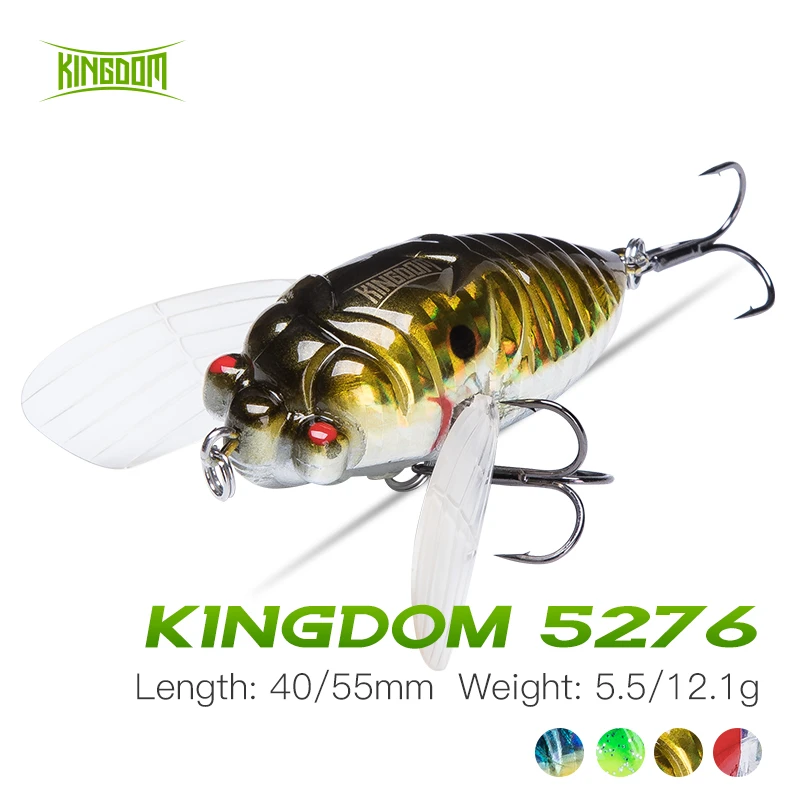 王国蝉ルアー40ミリメートル55ミリメートルシミュレーションフローティングミノー釣りwobblersクランクベイトのペスカ昆虫釣具 釣りルアー Aliexpress