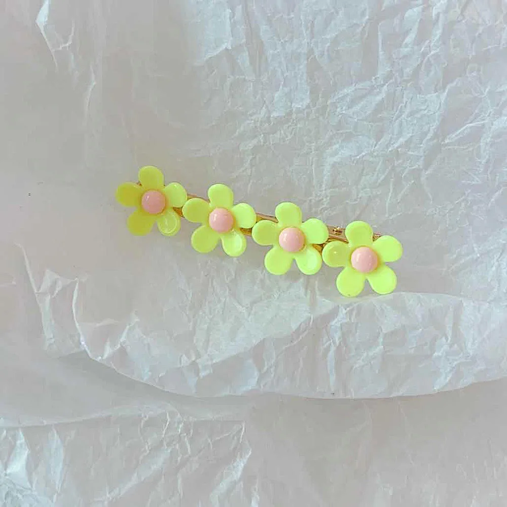 ZMASEY, 1 шт., новинка, маленький цветок, миловидный зажим для волос, Macaron, цветные аксессуары для волос с сердцем, маленькие свежие заколки для девочек - Цвет: No.9