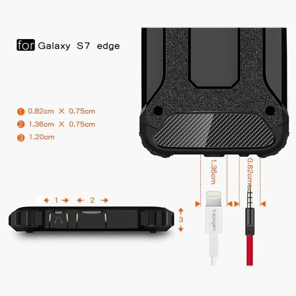 Mobile Phone Case For Galaxy S7/G930 TPU+PC Combination Case For Galaxy  S7 Edge/G935 Dropproof Protective Case Covers