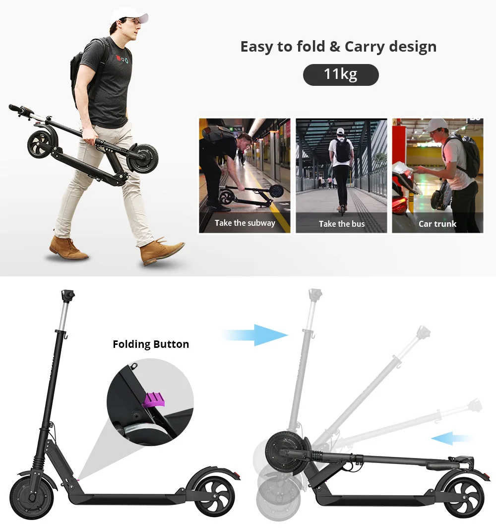 Excellent [EU Stock] KUGOO S1 Folding Electric Adult Scooter 30KM 30KM/H LCD Display e Scooter M365 Smart scooter PK Ninebot 2