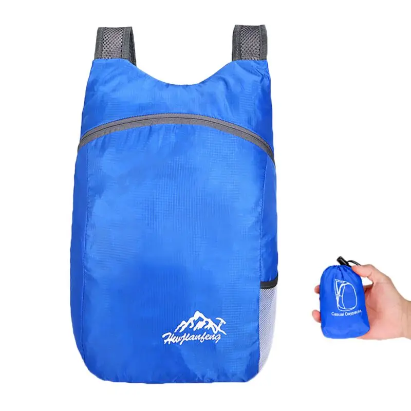 Ультра-светильник, водонепроницаемый, для путешествий, для альпинизма, переносная сумка, популярный складной рюкзак, для отдыха на природе, для верховой езды, рюкзак унисекс - Цвет: Синий цвет