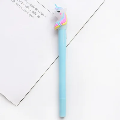 Net red creative cartoon unicorn light pen soft sister girl heart glowing gel pen cute personality writing pen - Цвет: B457-2