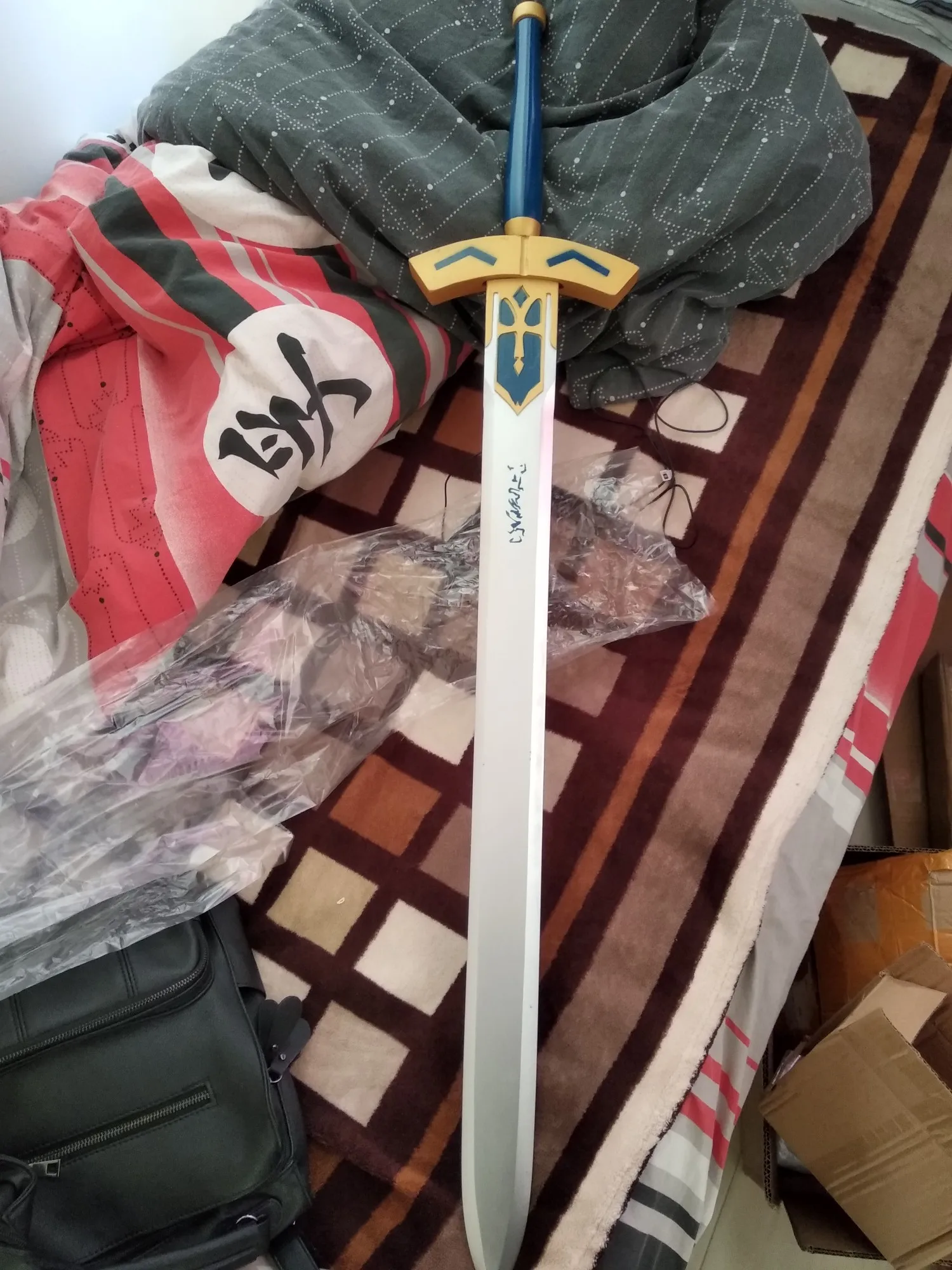 108 см, косплей, меч Fate Saber, дестинь, хранитель, ночь, почерненный король, Артур, обет, оружие победы, деревянный меч, аниме, вечерние костюмы