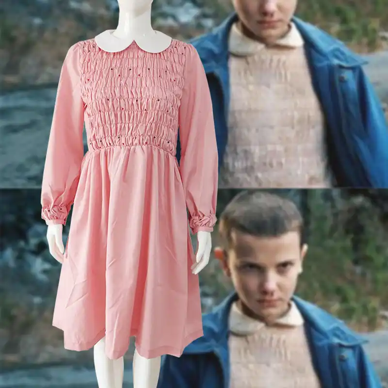 Stranger Things 3 Eleven Jumpsuits Rompers Uniform Cosplay Costume Girl Woman Nancy Wheeler Dresses Cosplay Halloween Costumes Aliexpress