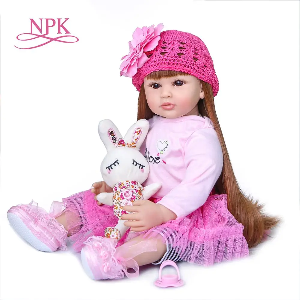 Кукла NPK силиконовая Реборн виниловая игрушка кукла принцесса для маленьких