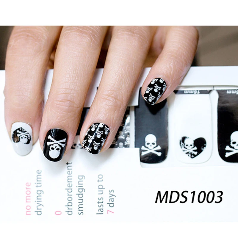 

Nail Sticker Full Cover Sticker Wraps Decorations DIY Flower Series Nails Art Water Transfer Stickers Full Wraps Shiny Nail Tips