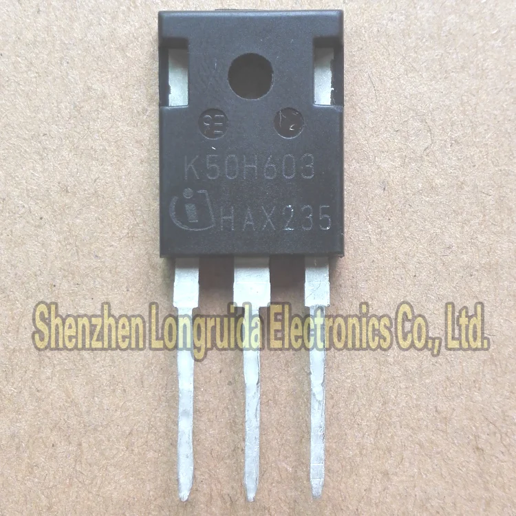 TRANSISTOR K50H603 IKW50H603 TO 247 IGBT 50A 600V, 10 unidadesAccesorios de batería y