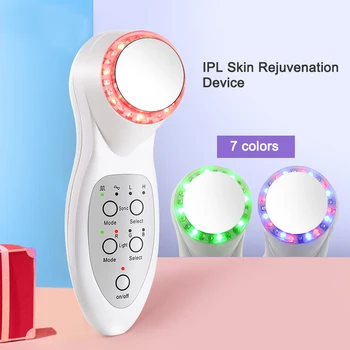

LED Light Beauty Devices Handheld Women Beauty Massager Machine Device Ultrasonic Photon Lights Face Wrinkle Remover Facial Lift
