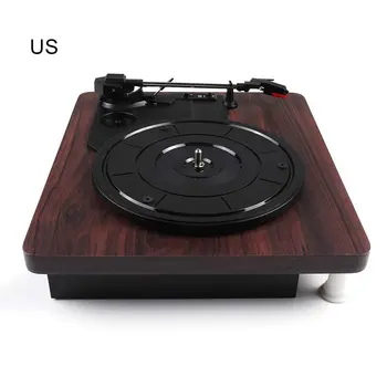 

Record Retro Player MDY-1305-1 Wood Color 3.5mm Output Portable Audio Gramophone Turntable Disc Vinyl Audio RCA R/L