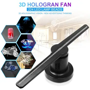 

3D Hologram Projector Fan 42cm Holographic Imaging Lamp 3D Hologram Projector 3D Remote Hologram Player 3D Advertising Machine