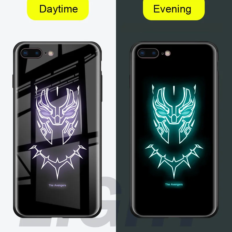 Чехол в виде светящегося стекла для iphone 11 pro Max 7 8 6s Plus Xs чехол для Max XR Cover - Цвет: Style 9