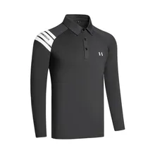 Гольф рубашка с длинным рукавом мужская осень зима