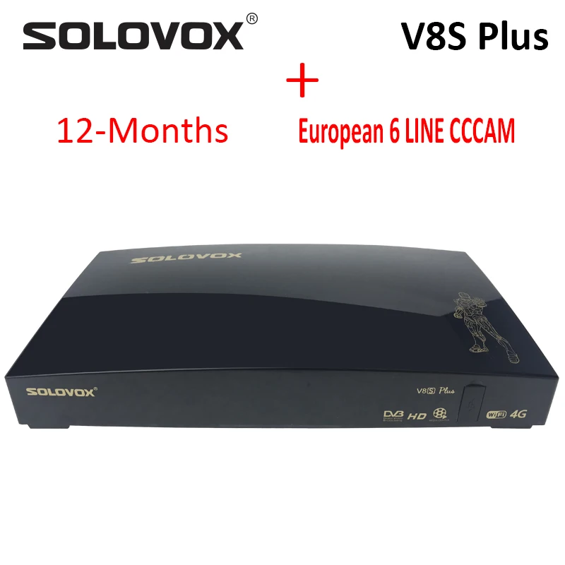 SOLOVOX V8S плюс спутниковый ТВ приемник 2USB поддержка Biss ключ веб-ТВ домашний кинотеатр Поддержка CCCAM, YOUTUBE YOUPORN DLAN - Цвет: v8spluscccam