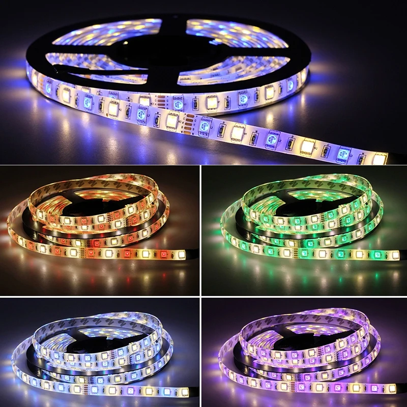 GBKOF SMD RGB Светодиодный светильник 5050 2835 10 м 5 светодиодный светодиоды лента Диодная