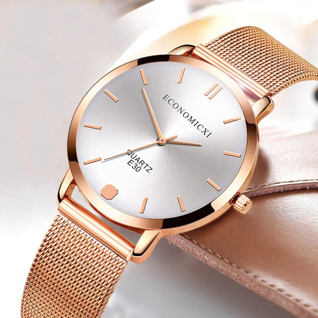 Женские наручные кварцевые повседневные аналоговые женские часы со стальным ремешком, кварцевые наручные часы relojes para mujer horloges vrouwen
