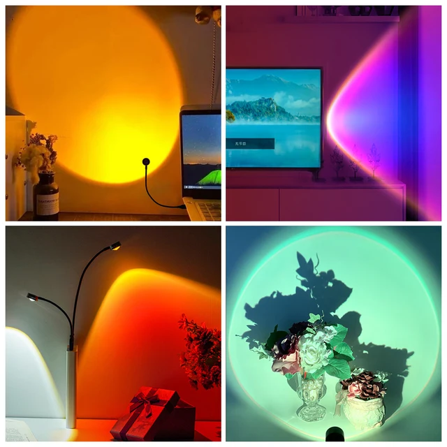 Best Rainbow Sunset Lamp Projector With USB 6