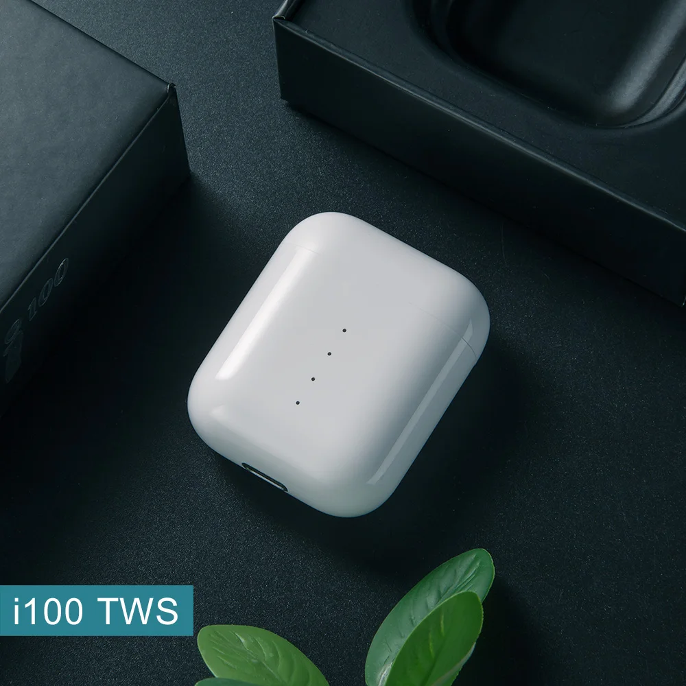 I100 TWS оригинальные 1:1 Bluetooth 5,0 наушники для iP 7 8 X с беспроводной зарядкой настоящая батарея PK i20 i30 i200 i1000 TWS