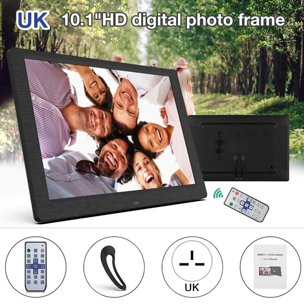 

10 Inch Remote Control Digital Photo Frame 1280x800 IPS Full Display Camera Accessories Support SD Card Christmas Toys