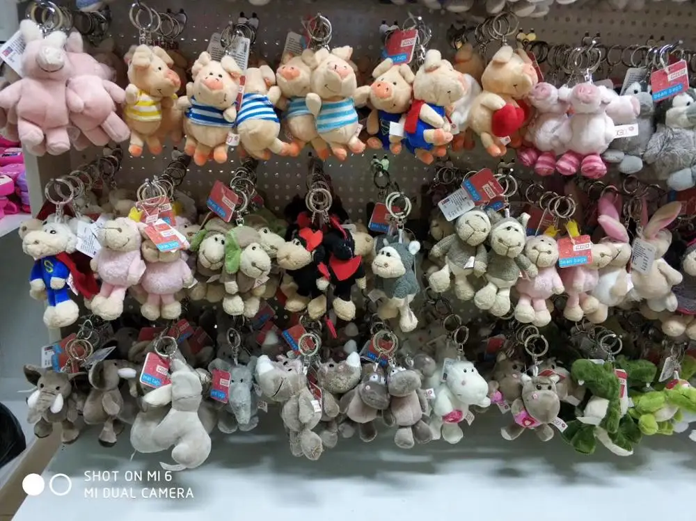 

100 Pcs At Random Shipping Cute Soft Animals Fridge Baby Kids Learning Keyring Toys Party Gift magnets home decor decorative