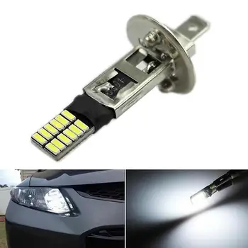

New 6500K 12V HID Xenon White 24-SMD H1 LED Car Replacement Bulb Headlight Fog Light