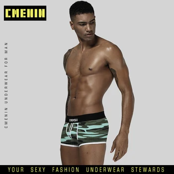 

Brand Sexy Boxer Men Stripe Underwear Boxer Men Mesh Mens Underwear Boxer Shorts Sexy Men Spandex Boxer Solid BS82