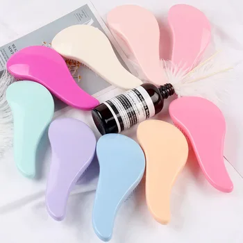 1 sztuk Hot magiczny uchwyt grzebień anty statyczna masująca szczotka do włosów Tangle Detangle prysznic masaż szczotka do włosów grzebień urządzenie do stylizacji włosów 2