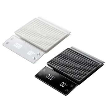 

Household Electronic 3kg/0.1g Drip Coffee Scale Precision Kitchen Scale with Timer