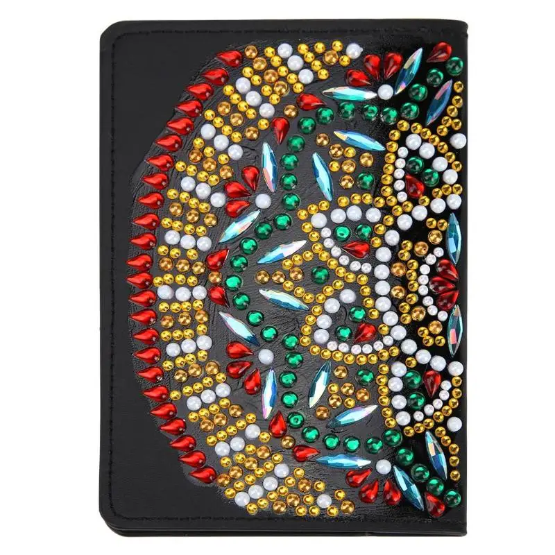 

DIY Special Shaped Diamond Painting PU Leather Passport Protective Cover