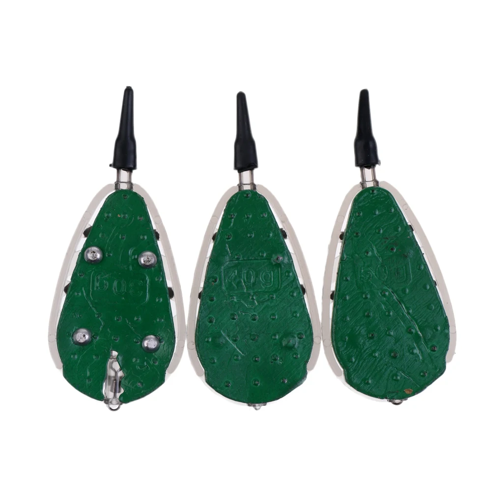 Inline Method Feeder Carp Fishing Bait Cage 30g 40g 50g Flat Feeder & Mould