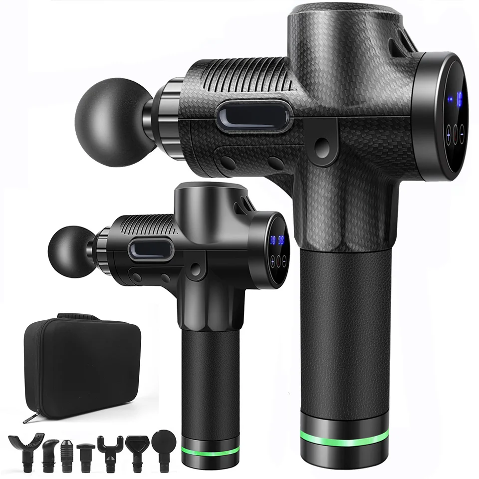 Mejor vendedor  Masajeador muscular de tejido profundo, pistola de masaje corporal con pantalla LCD, 7 cabezales, 30 velocidades B6qpeJeZKWR