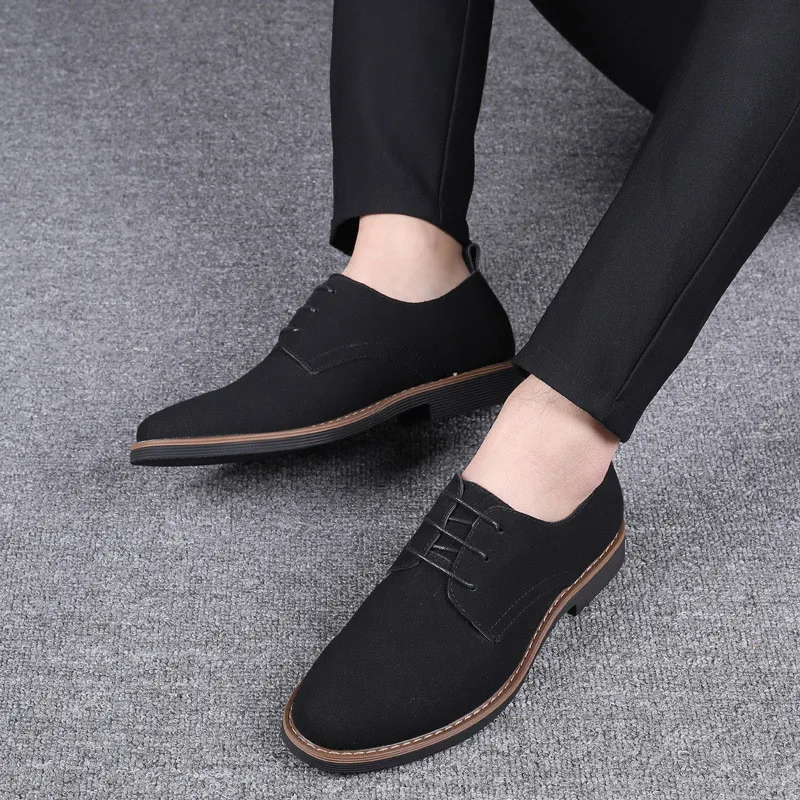 Faux Suede Boss Mens Formal Shoes Men 