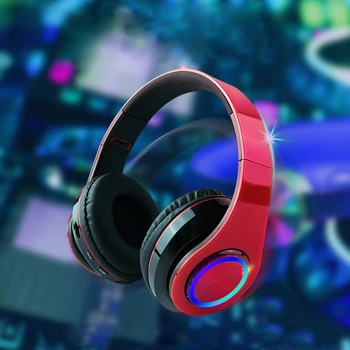 

Bluetooth Headphones Over Ear, Hi-Fi Stereo Wireless Headset, Foldable, Soft Memory-Protein Earmuffs, w/Built-in Mic Wired Mode
