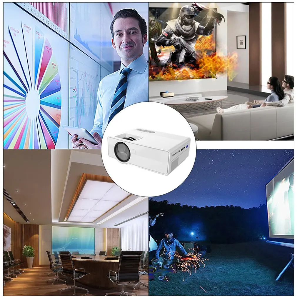 Видеопроектор с Full HD 1080p беспроводной проводной дисплей синхронизации с wifi домашний театральный фильм светодиодный проектор Beamer