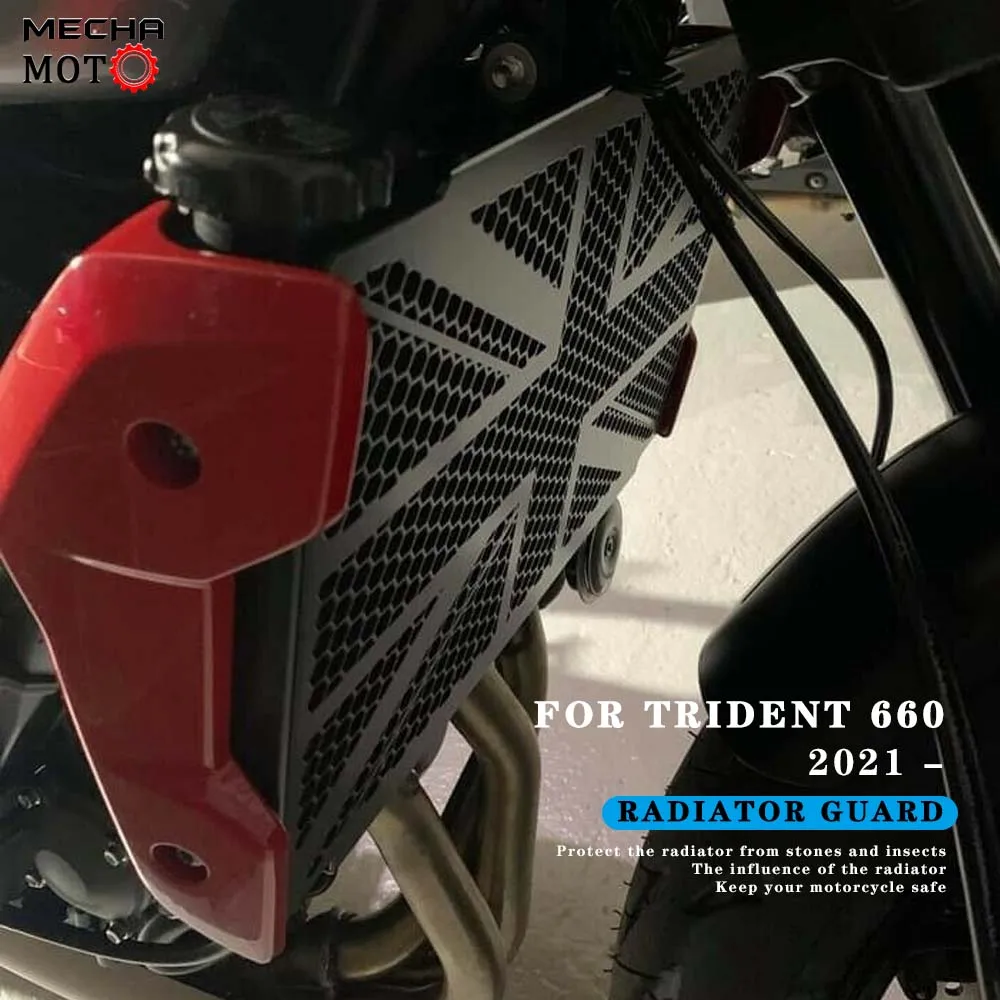 

Radiator Guard Protector Grill For Trident660 Trident 660 2021 CNC Oil Cooler Protective Cover Grille Black NEW