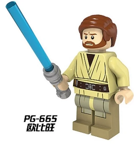 PG665 Without Box Строительные блоки войны Хан Solo Палпатин Obi-Wan Sith Lord Orson Baez принцесса Leia Qilu специальные фигурки Детские игрушки PG8024 - Цвет: PG665 Without Box
