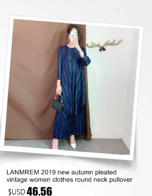 LANMREM фиолетовое платье со стоячим воротником, с коротким рукавом, плиссированное, тонкое, плюс, женское платье, повседневное, простое, модное, весна, новинка TV734