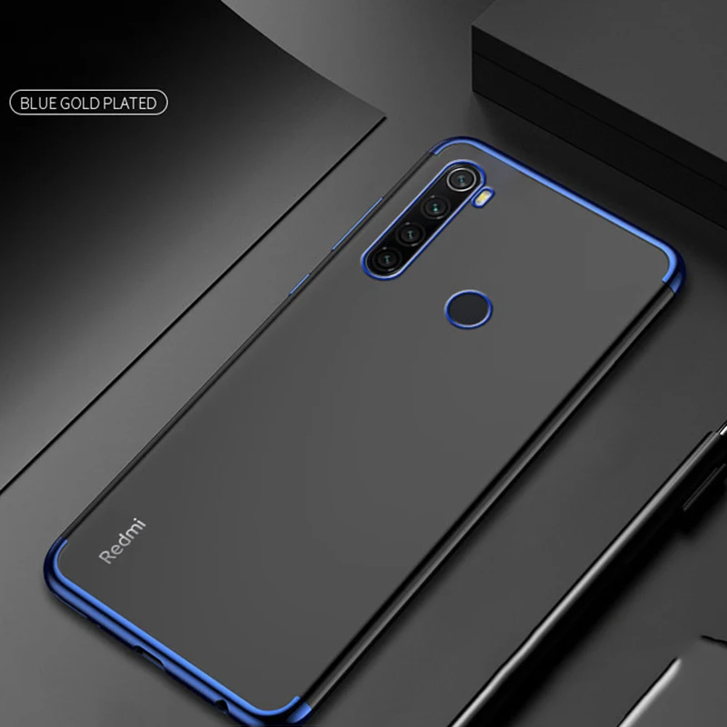 Чехол MUCHI для Xiaomi Redmi Note 8T роскошный мягкий прозрачный чехол с лазерным покрытием 8