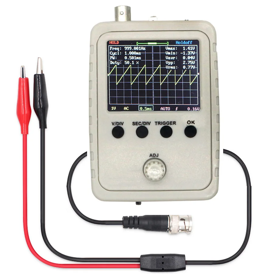 DSO цифровой корпус STM32 Осциллограф 150 полностью собранный с крокодиловым зажимом зонда|Осциллографы| | АлиЭкспресс
