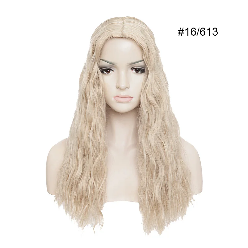 S-noilite 14 ''пучки волос влажная волна Топпер шиньон на зажиме в одной части синтетических волос Расширение парик волос для женщин топ кусок - Цвет: P16/613