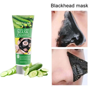 

1 Pcs Cucumber Face Mask Mineral Mud Facial Masks Suction Black Head Whitening Anti-aging Skin Care Korean Face Packs Cosmenics