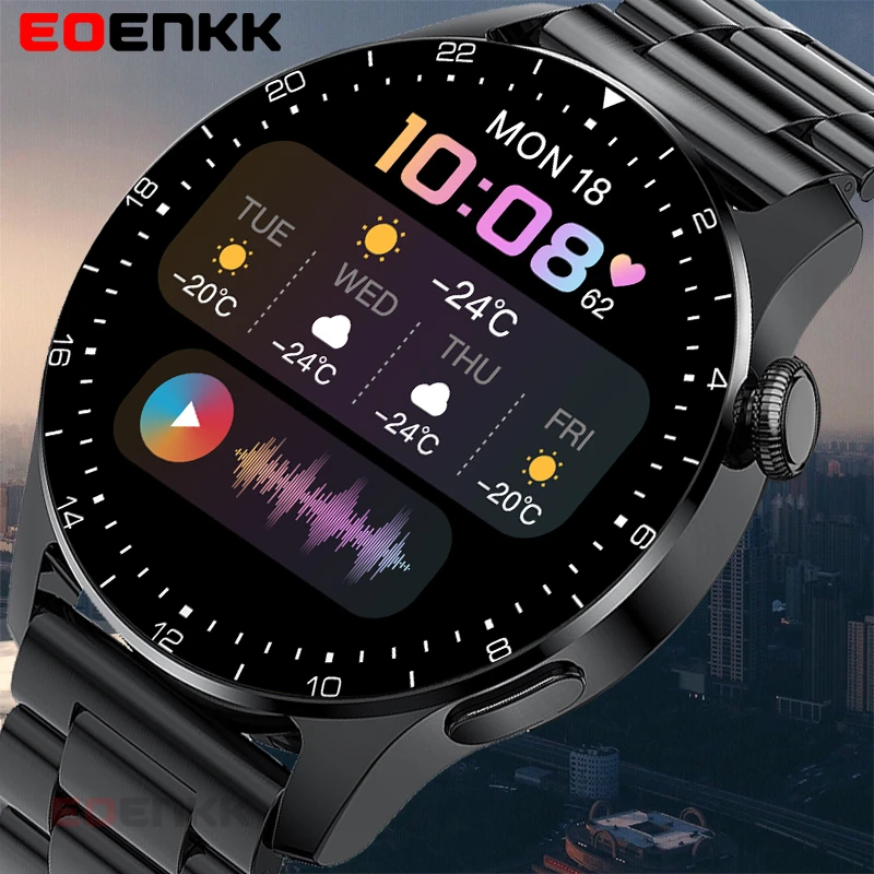 Мужские Смарт-часы с сенсорным экраном водонепроницаемые IP68 Bluetooth | Электроника
