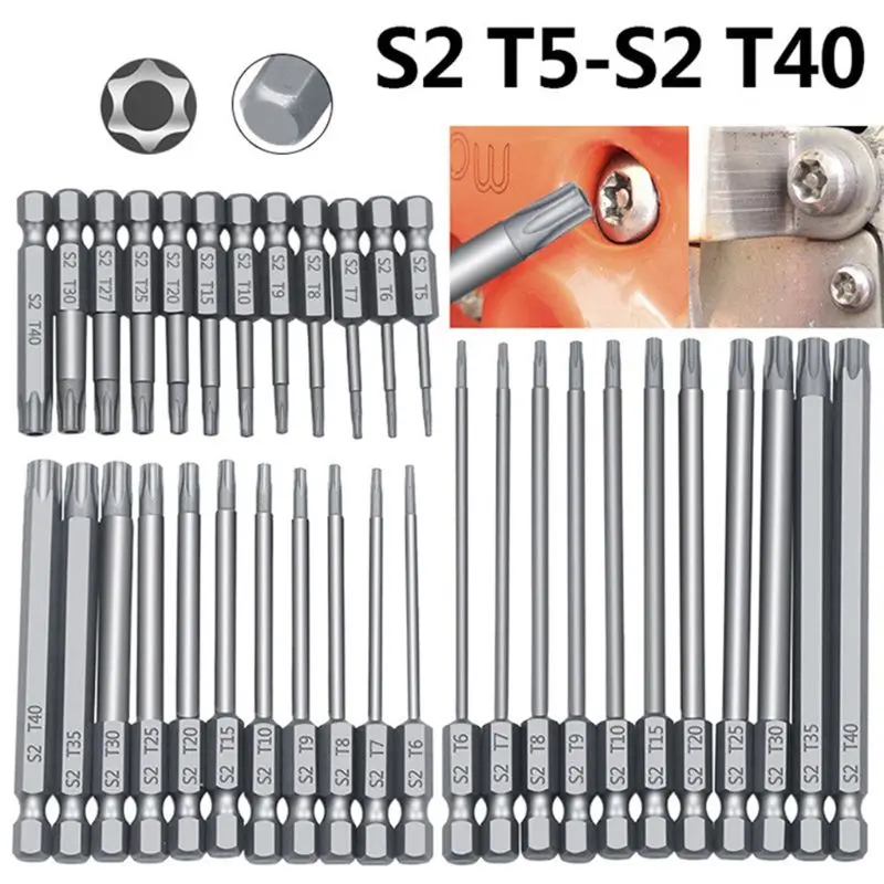 Отвертка Torx 1/4 &quotШестигранная плоская головка 11/12 шт. | Инструменты