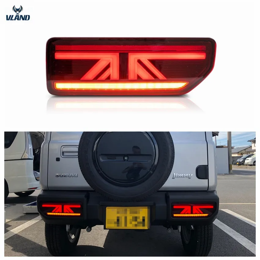 

VLAND car lamp assembly for Jimny Tail light 2006-2014 LED rear lamp car accessories with DRL+REVERSE LIGHT+BRAKE LIGHT