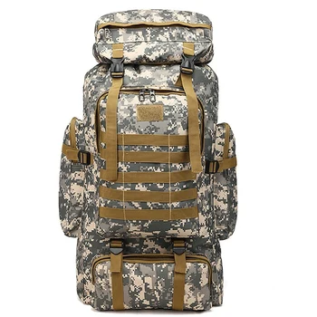 

80L Waterproof Climbing Hiking Backpack Bag Camping Mountaineering Outdoor Sport Bag