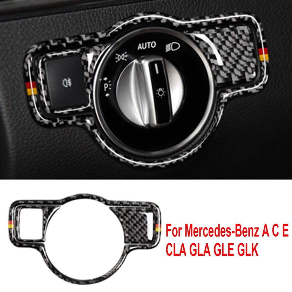 Для Mercedes-Benz A B C E G CLA GLA GLE накладка из углеродного волокна для фар