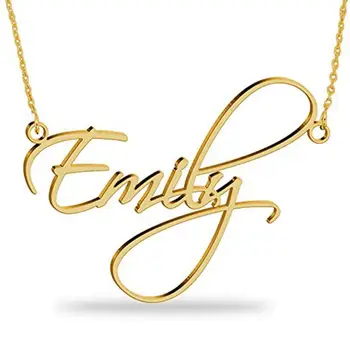 

Never faded Customized Name Choker Necklaces Stainless Steel Nameplate Necklaces Personalized Stainless Steel Name Necklace