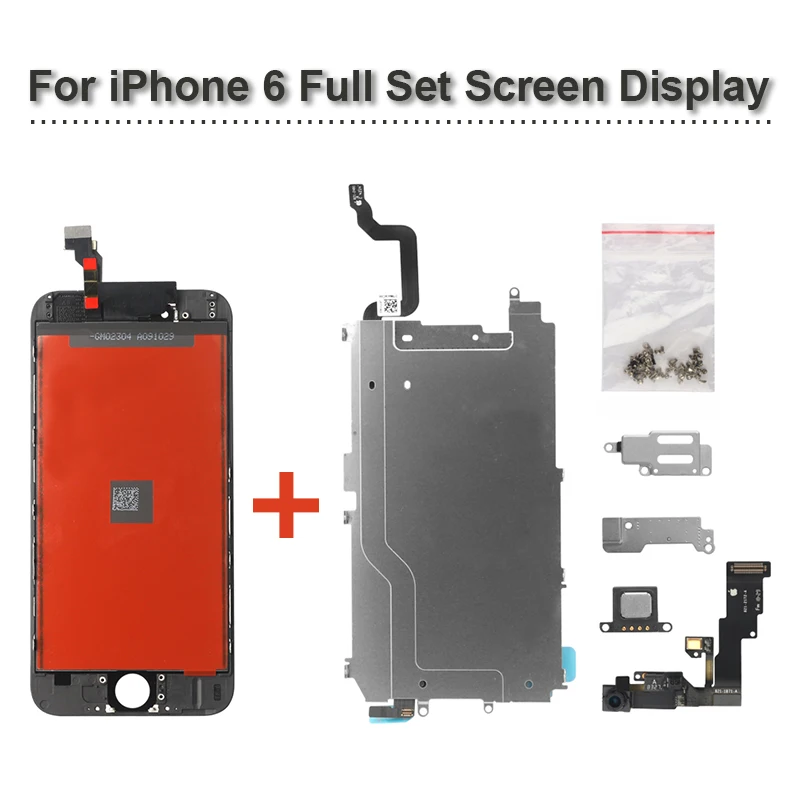 ЖК дисплей AAAA для iPhone 6 6S 6P Plus 7 7plus 8 8Plus полный комплект сенсорный экран дигитайзер