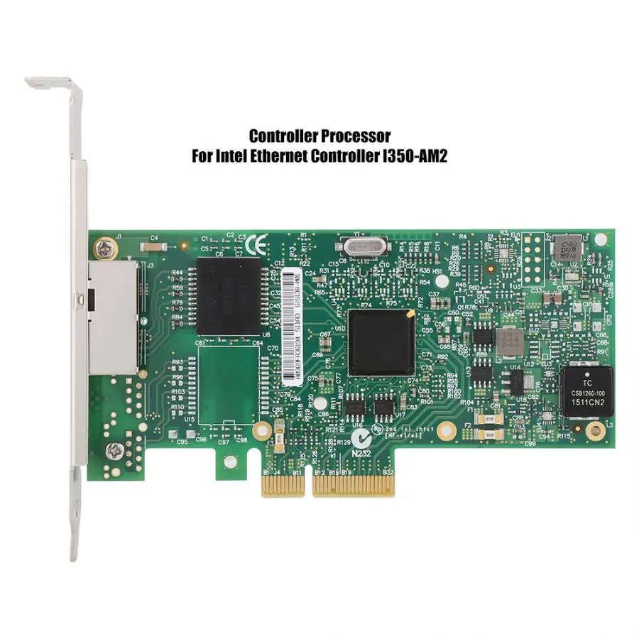 Высокое качество для процессора Intel I350-AM2 Gigabit PCI-E двухпортовый Настольный сетевой серверный адаптер