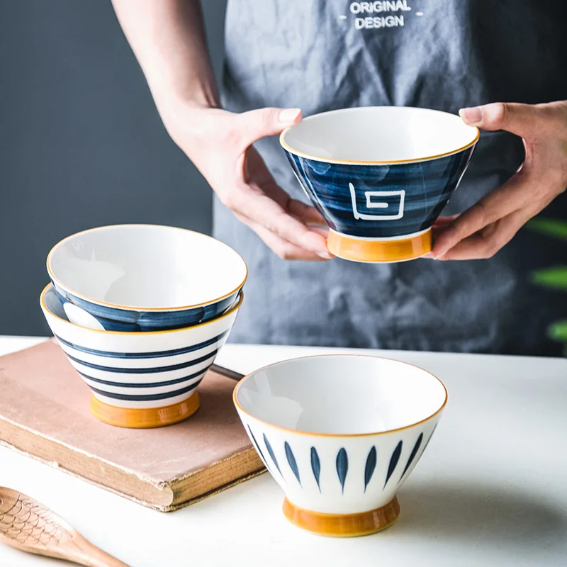 Креативная японская керамическая Салатница INS 5 дюймов детская миска для лапши быстрого приготовления в