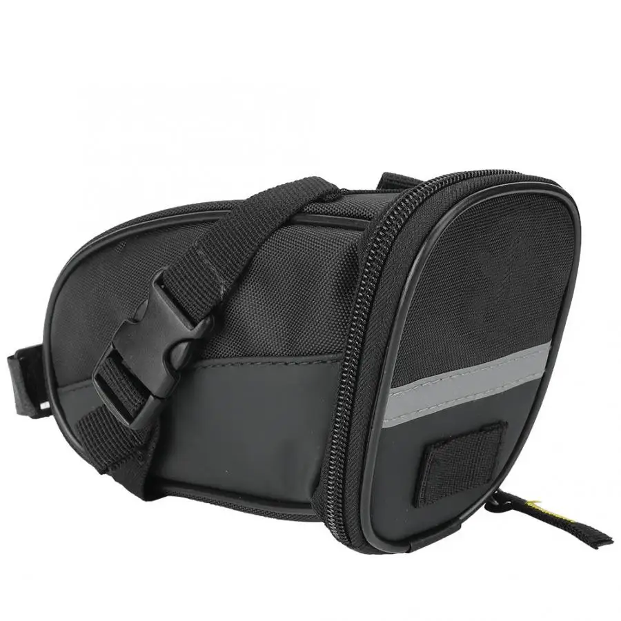 Best Outdoor Cycling Saddle Bags Mountain Road Bike Tail Seat Bag Cycling Seatpost Pack Bicycle Seat Pouch with Reflective Pattern 0